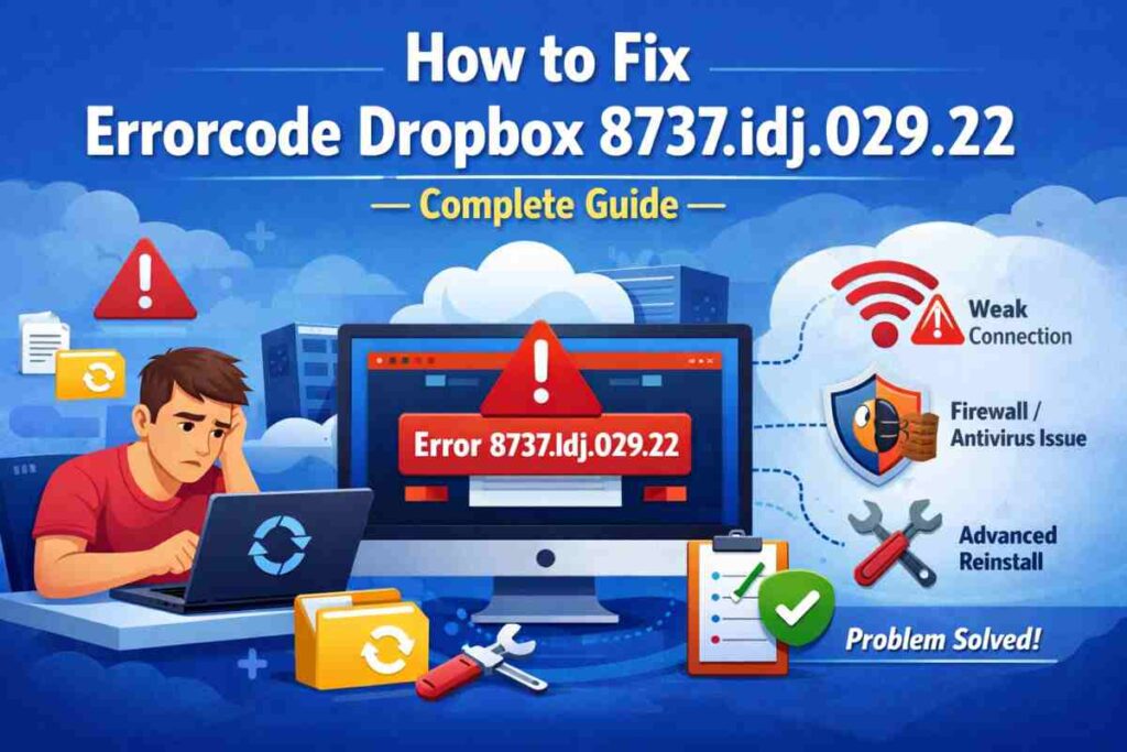 Errorcode Dropbox 8737.idj.029.22 – Causes & Fix Guide