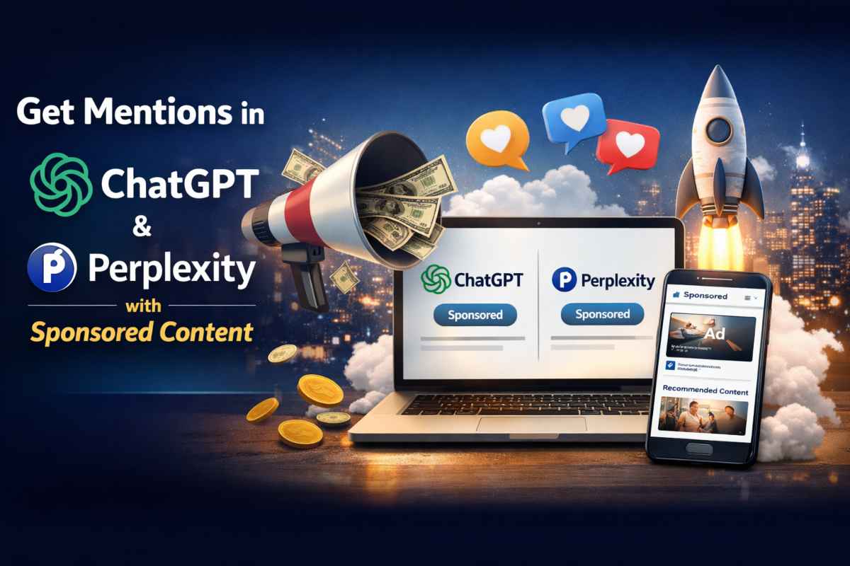 Get mentions in Chat GPT and Perplexity with help of sponsored content