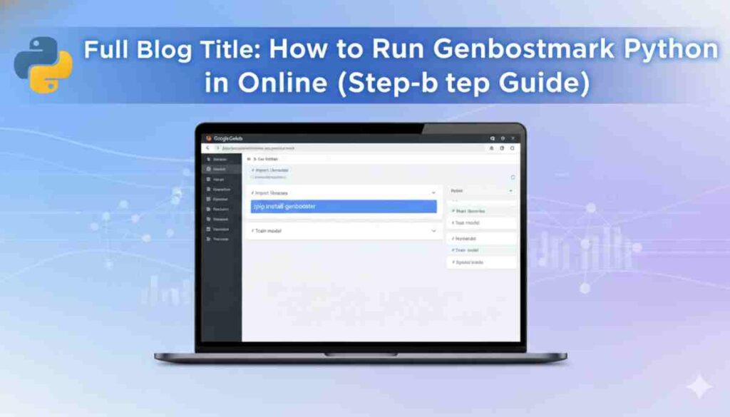 How to Run Genboostermark Python in Online