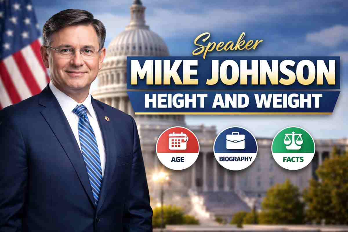 Speaker Mike Johnson Height and Weight