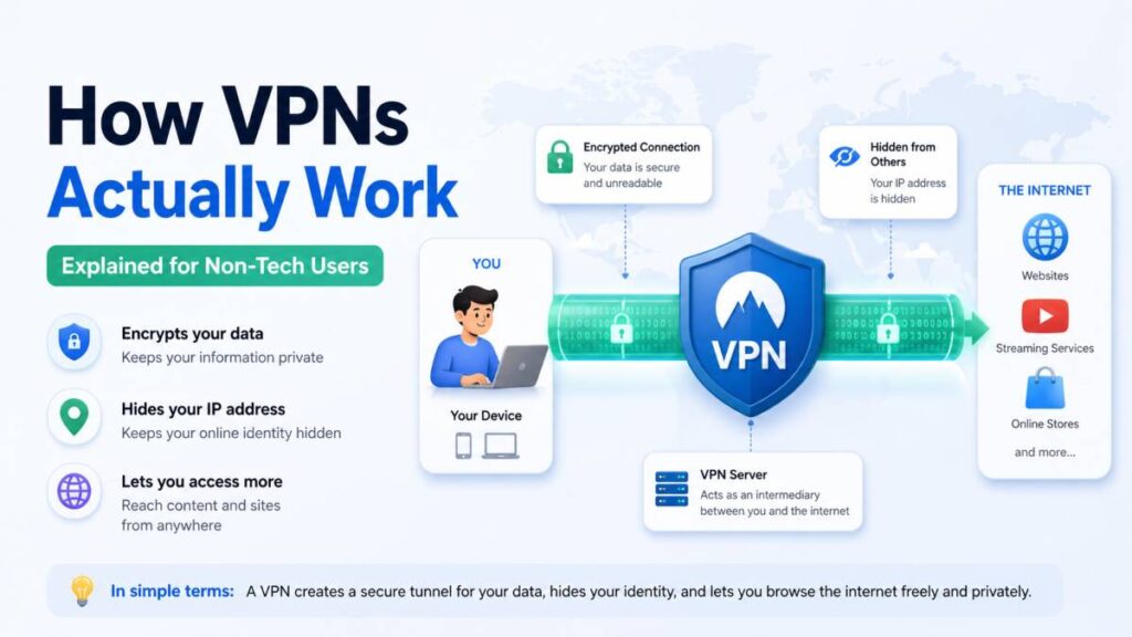 How VPNs Actually Work - Explained for Non-Tech Users