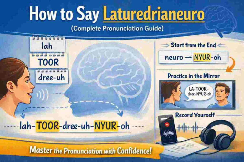How to Say Laturedrianeuro