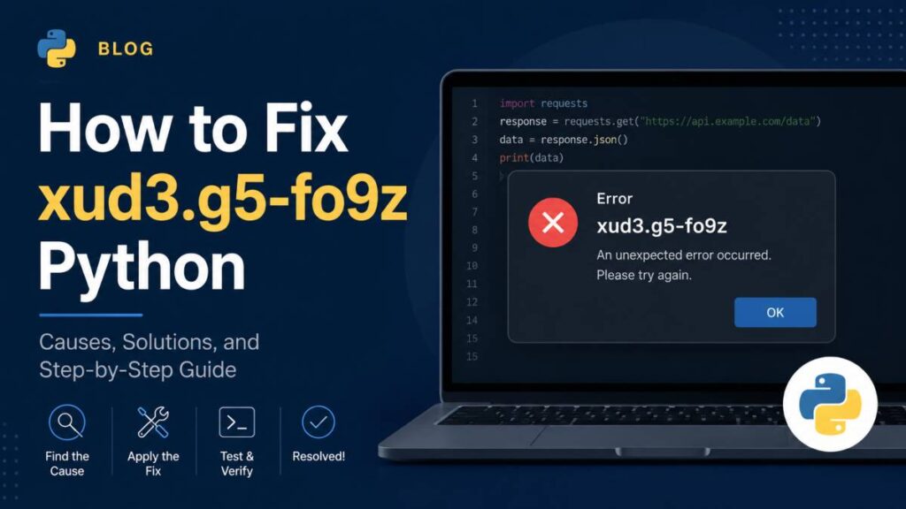 How to Fix xud3.g5-fo9z Python Error: A Step by Step Guide