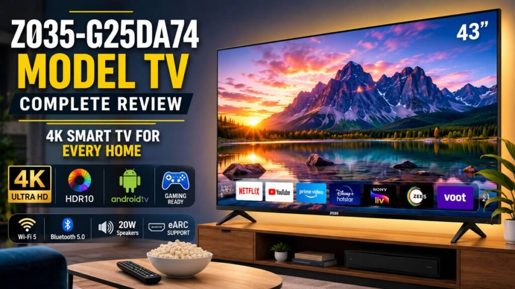 ZO35 G25DA74 Model TV