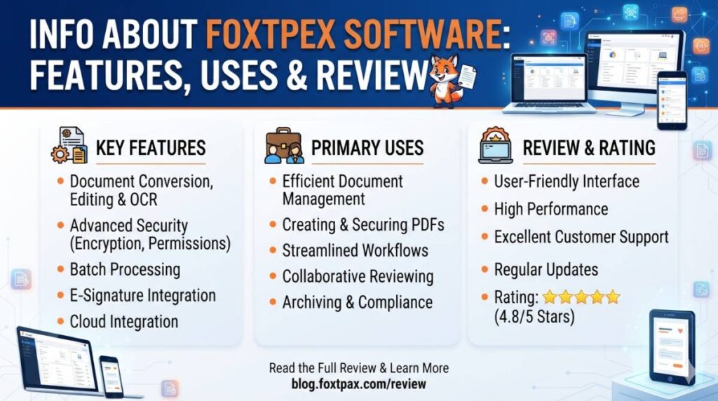 Information About Foxtpax Software: Features, Uses & Review