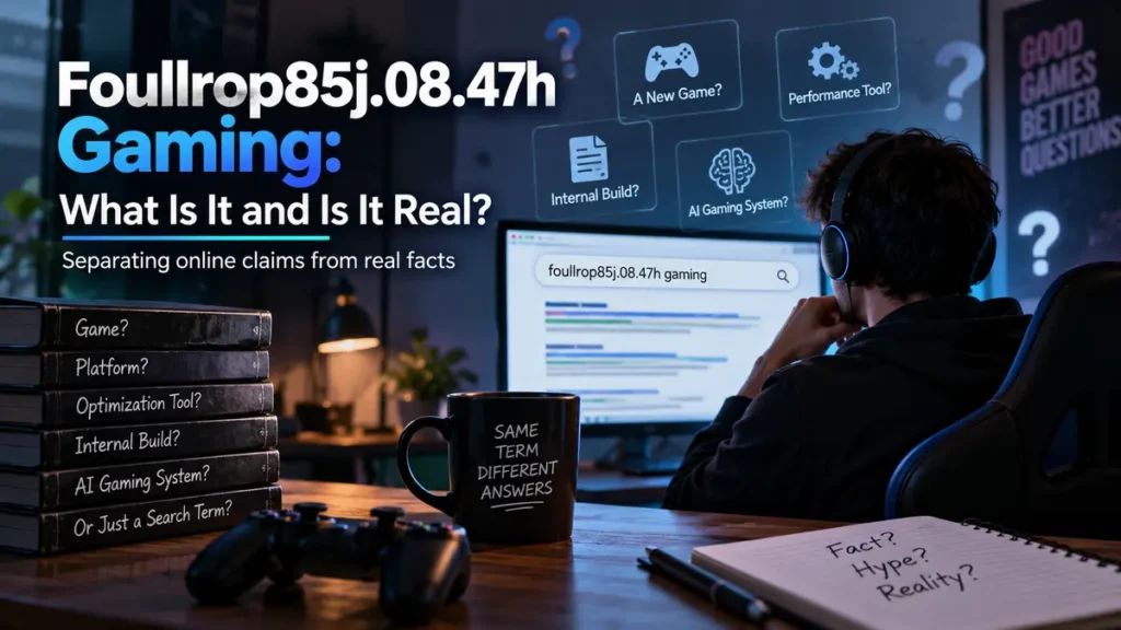 Foullrop85j.08.47h Gaming What Is It and Is It Real