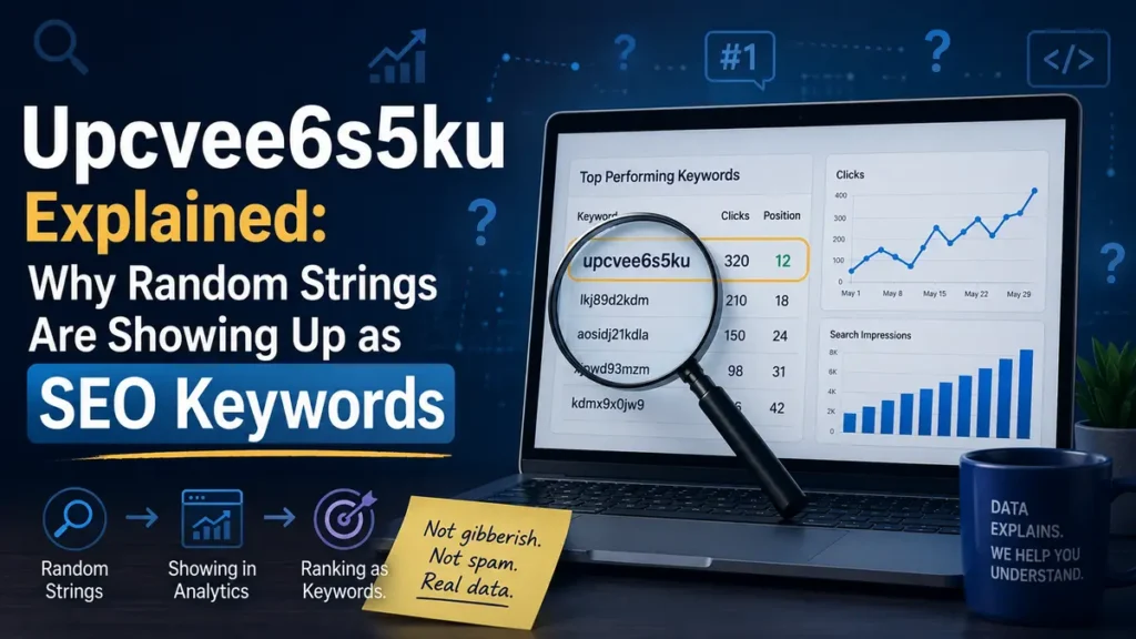 Upcvee6s5ku Explained Why Random Strings Are Showing Up as SEO Keywords